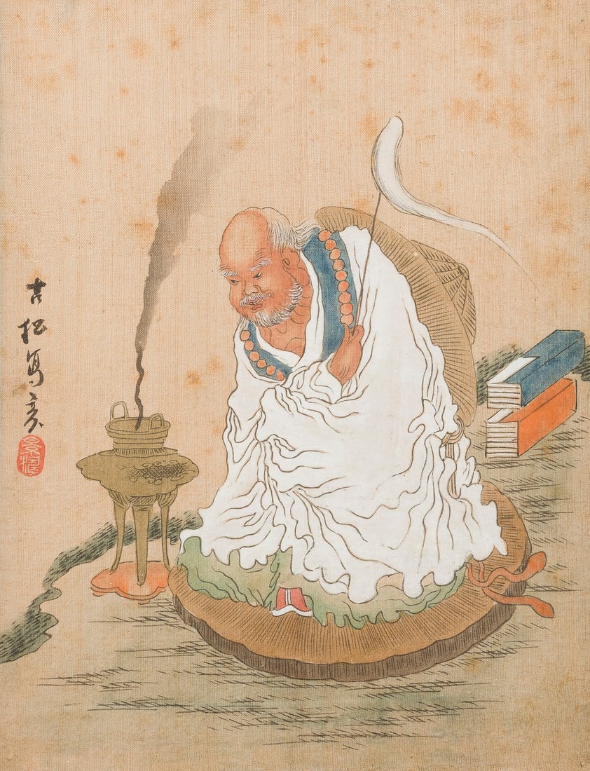 ZWEI CHINESISCHE FIGURENBILDER (1 of 2)