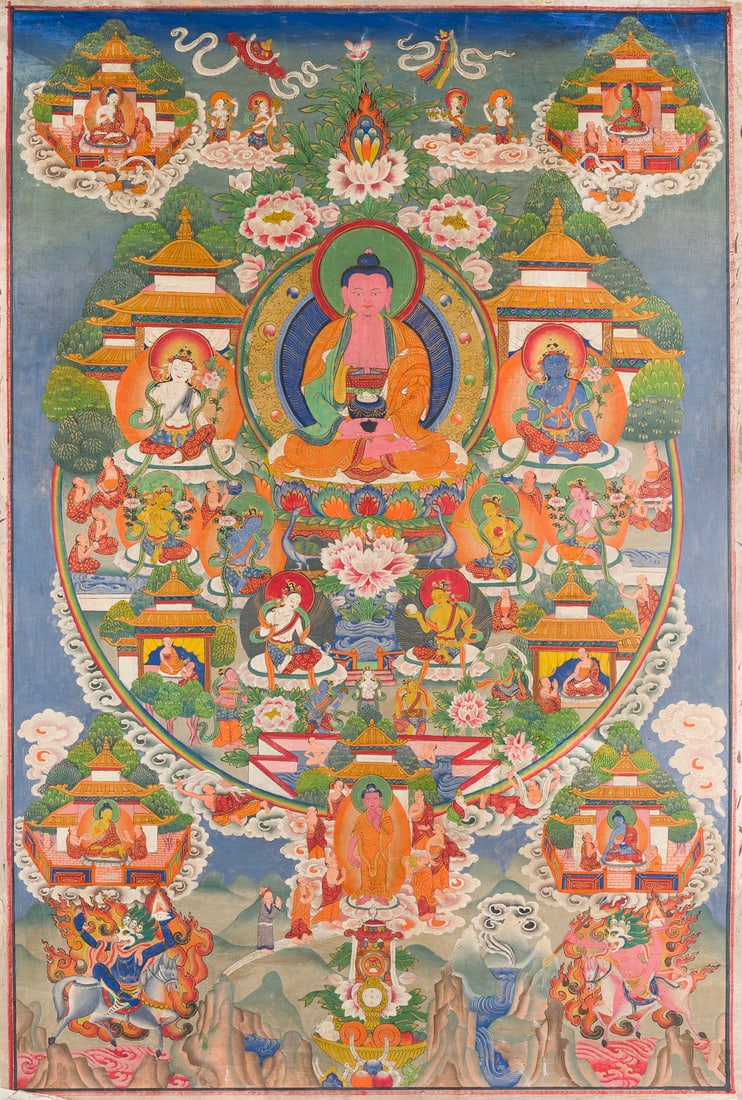 EIN KONVOLUT VON ZWEI THANGKAS (1 of 2)