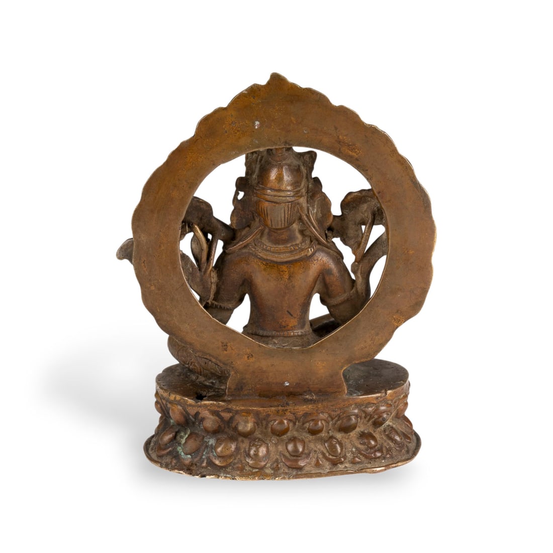 EINE BRONZEFIGUR EINES BODHISATTVA - 3