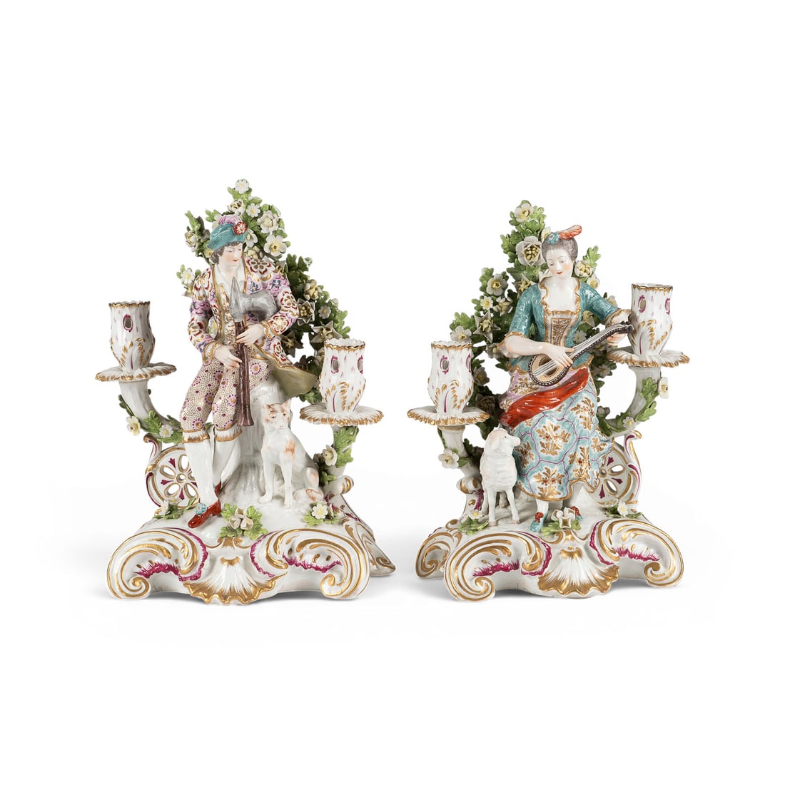 | PAAR FIGUREN MIT KERZENSTAeNDER (1 of 2)