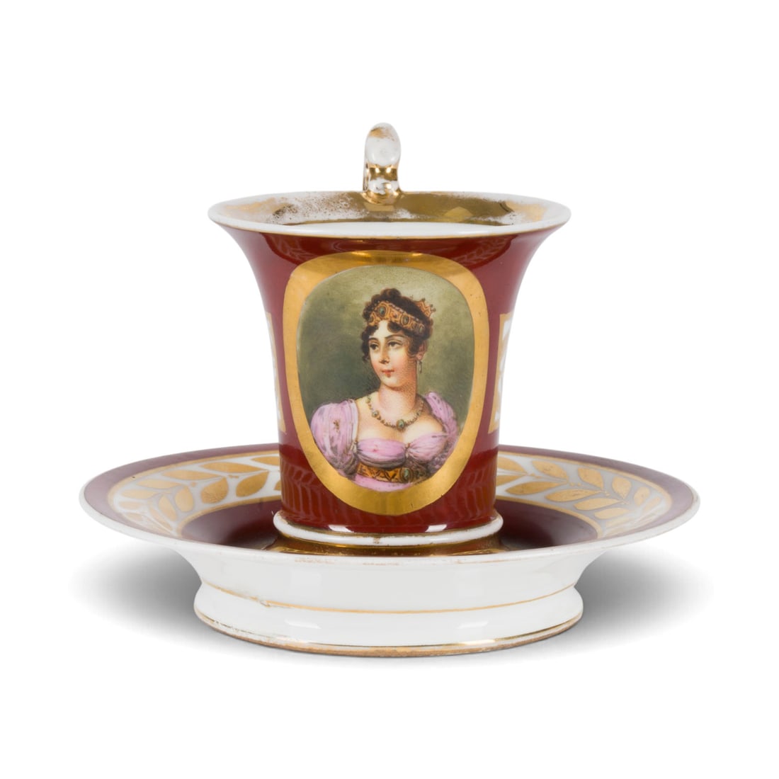 | PRUNKTASSE MIT UNTERTASSE-PORTRAeT JOSEPHINE DE BEAUHARNAIS (1 of 2)