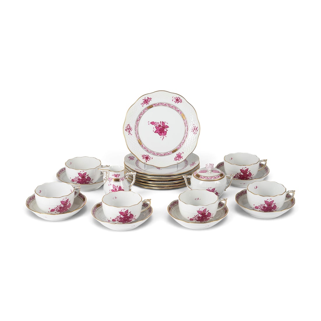 | 21-TEILIGES KAFFEESERVICE 'APPONYI PURPUR' (1 of 1)