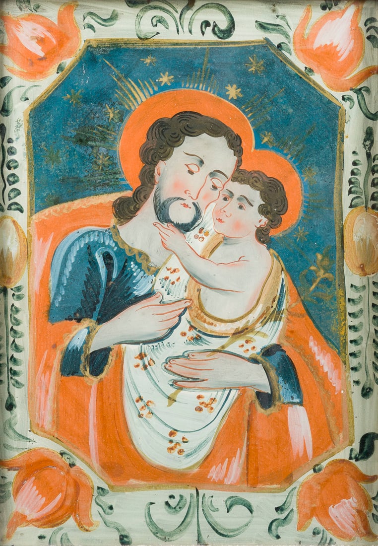 | SAMMLUNG AUS 11 HINTERGLASMALEREIEN: COLLECTION OF 11 REVERSE GLASS PAINTINGS 19th/20th century Polychrome reverse glass paintings, each framed. Max. frame size 42 x 33 x 1.5 cm; min. frame size 11 x 9 x 1.5 cm. Various depictions of