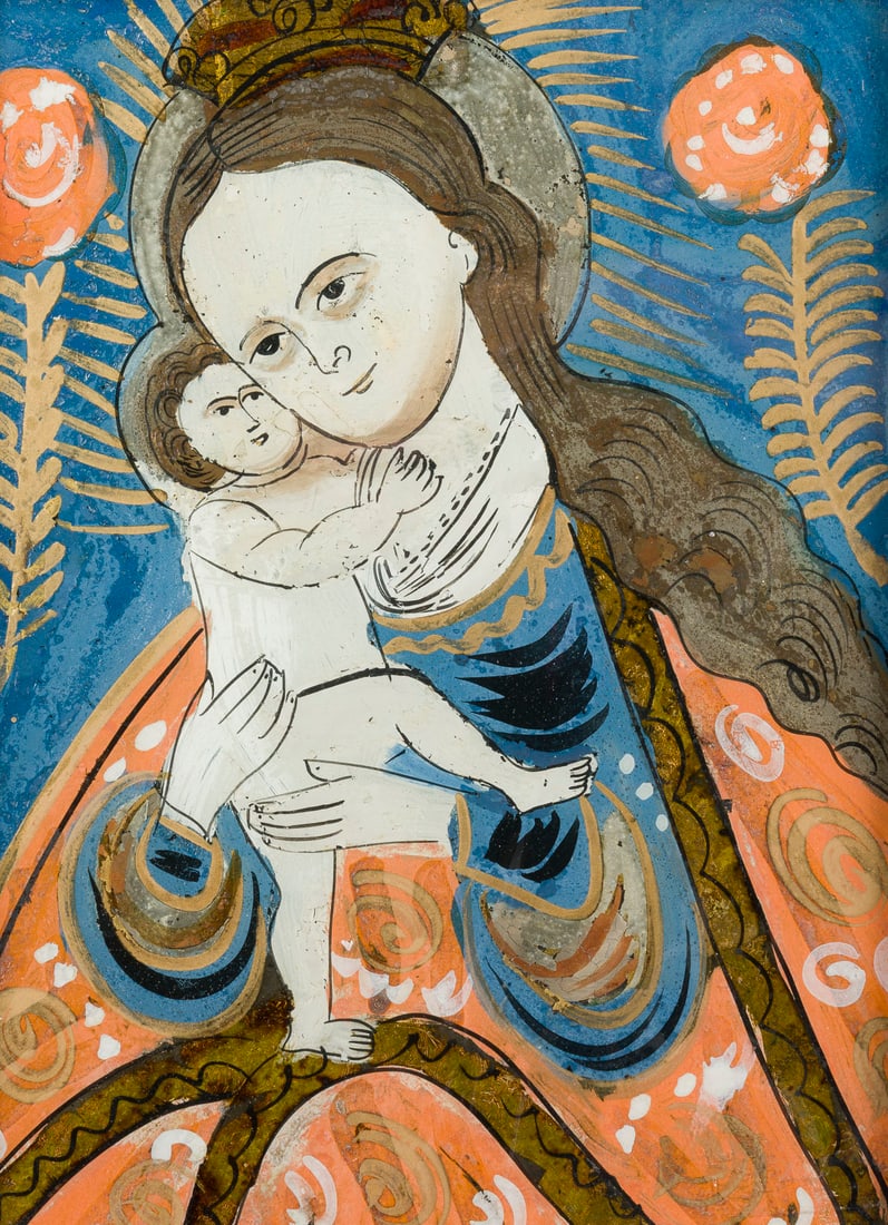 | SAMMLUNG AUS 14 HINTERGLASMALEREIEN (1 of 13)