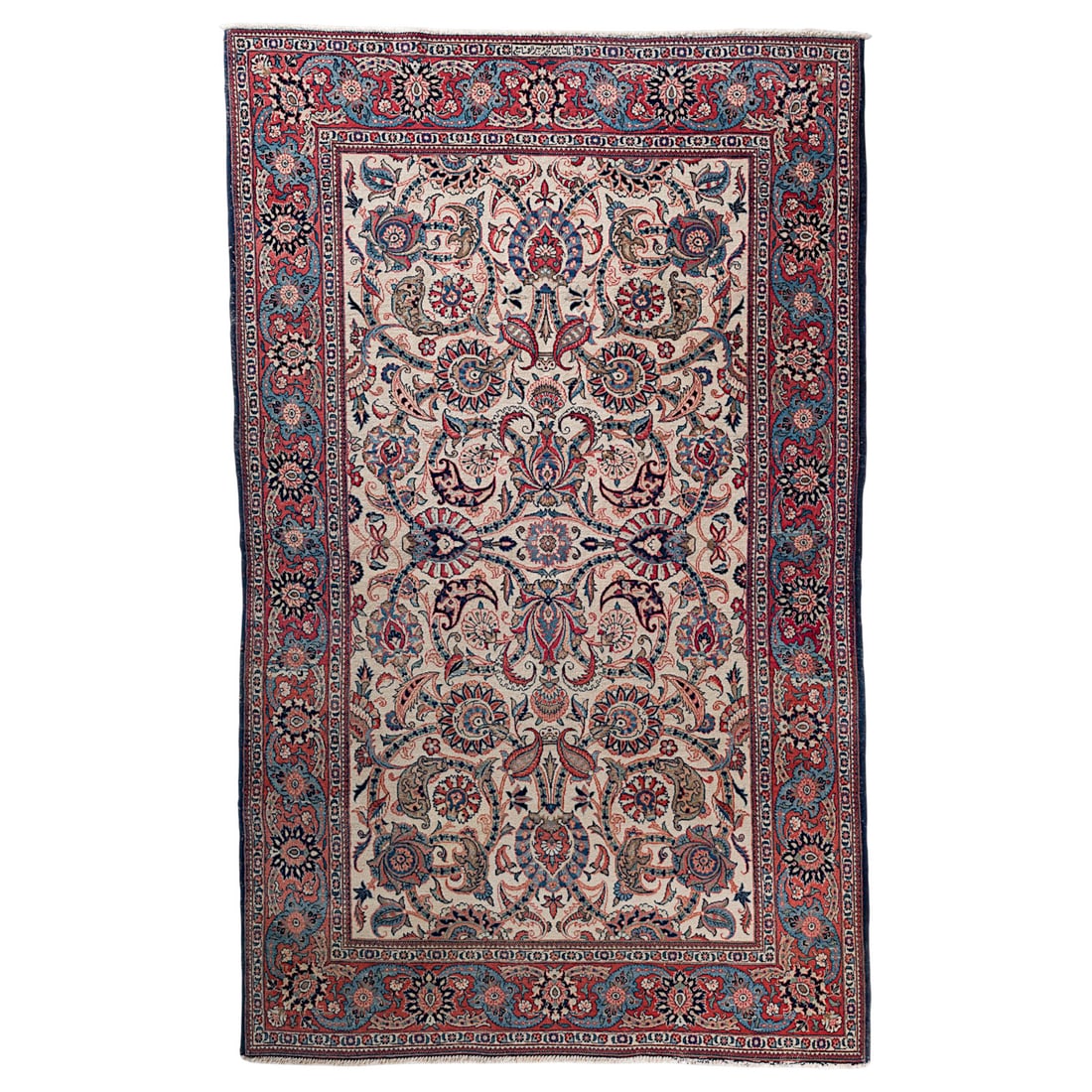 | KESCHAN DABIR: KESCHAN DABIR Persien, 1930er Jahre 214 x 129 cm. Altersgemaesse Gebrauchsspuren.KESCHAN DABIR Persien, 1930er Jahre 214 x 129 cm. Altersgemaesse Gebrauchsspuren.