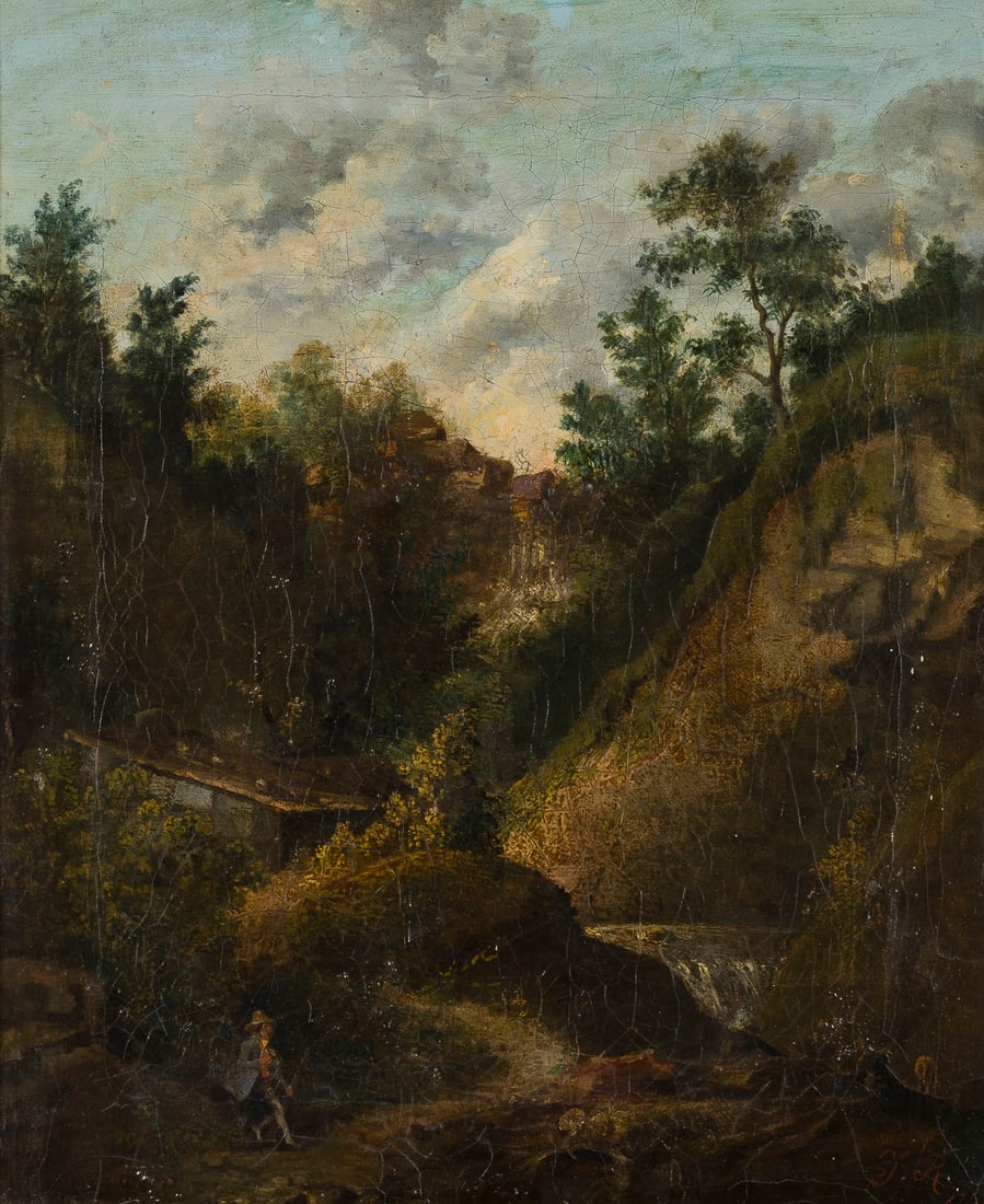 DEUTSCHER ROMANTIKER | LANDSCHAFT MIT HIRTE (1 of 2)