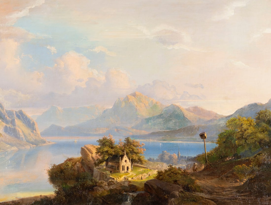OeSTERREICHISCHER LANDSCHAFTSMALER | ROMANTISCHE ALPENLANDSCHAFT (1 of 2)