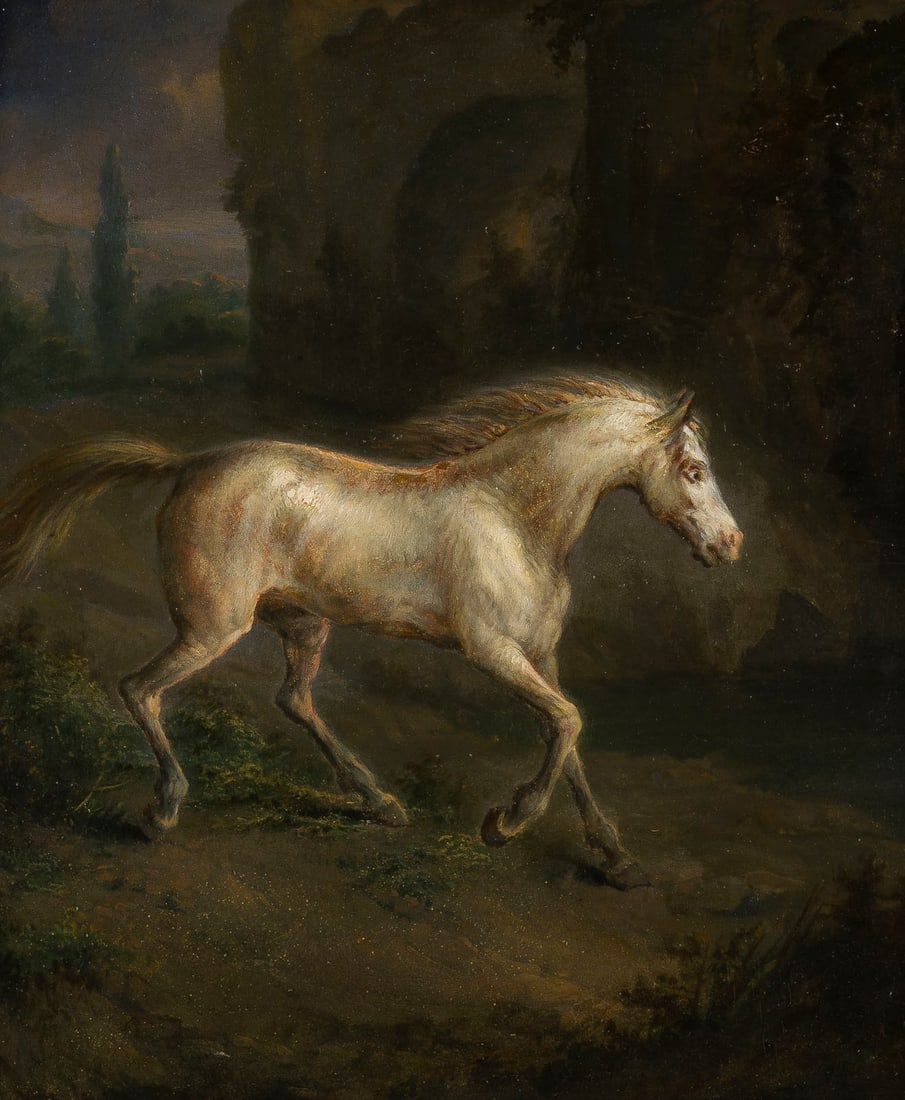 PIETER FREDERICK VAN OS (ATTR.) | SCHIMMEL IM LANDSCHAFT (1 of 2)