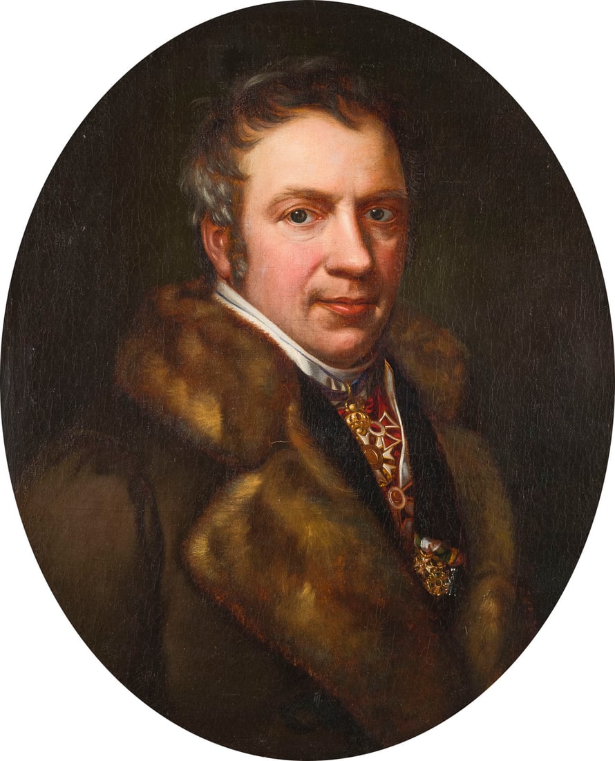 THEODOR LEOPOLD WELLER (ATTR.) | BILDNIS DES STAATSRATS EGID VON KOBELL (1772-1847), 1824 (1 of 2)