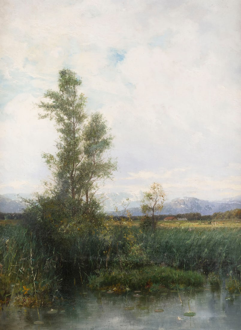 PHILIPP LUDWIG HERRMANN | VORALPENLANDSCHAFT, 1890 (1 of 2)