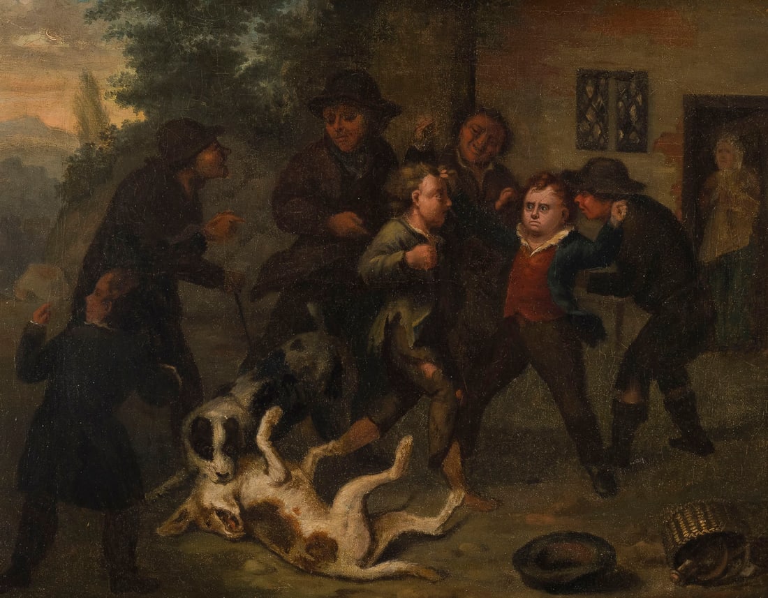 ERSKINE NICOL (ZUGESCHRIEBEN) | SCHLAeGEREI VOR DEM WIRTSHAUS (1 of 2)