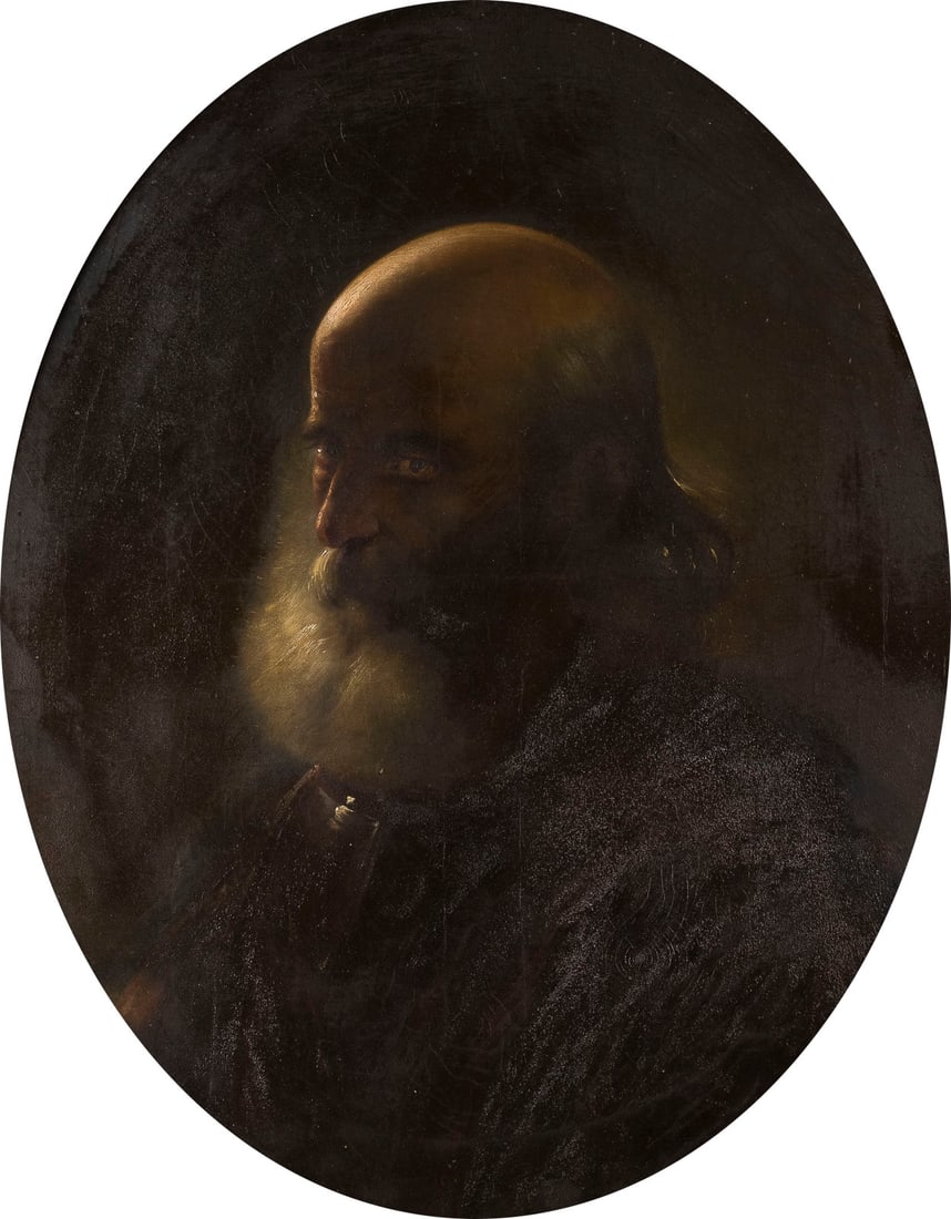 JOHANN BAPT. WEIXLGAeRTNER | PORTRAeT EINES MANNES MIT BART (1 of 2)