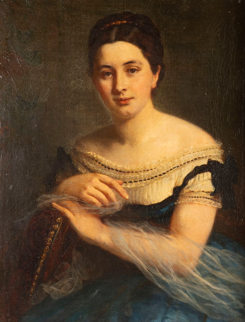 CONSTANTIN MUeLLER | DAMENPORTRAeT, 1870 (1 of 2)