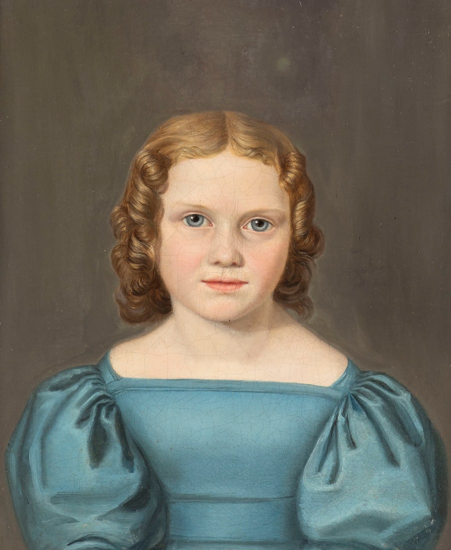 CHRISTOPH WILHELM ECKERSBERG (ATTR.) | MAeDCHEN IN BLAUEM KLEID (1 of 2)