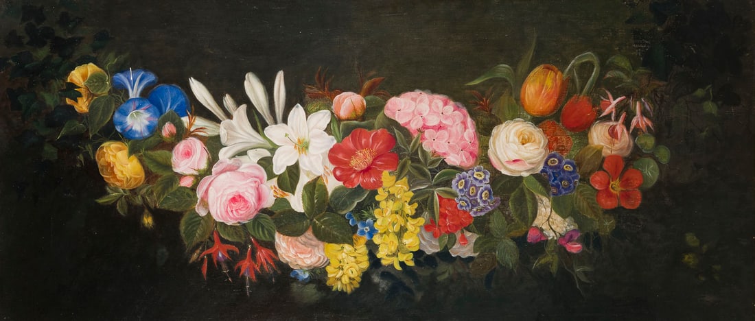 JOHAN LAURENTZ JENSEN (SCHULE) | BLUMENGIRLANDE (1 of 2)