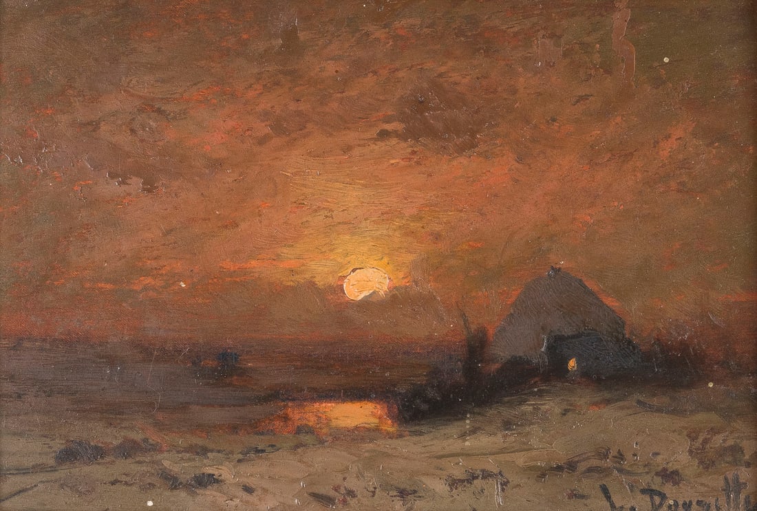 LOUIS DOUZETTE (ATTR.) |OeLSTUDIE: WINTERLICHER ABEND (1 of 2)