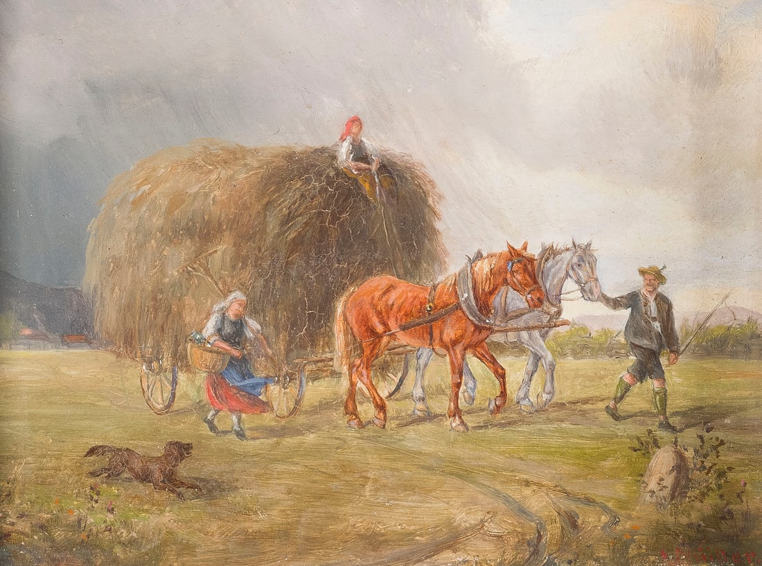 LUDWIG MULLER-CORNELIUS | HEUERNTE VOR AUFKOMMENDEM UMWETTER (1 of 2)