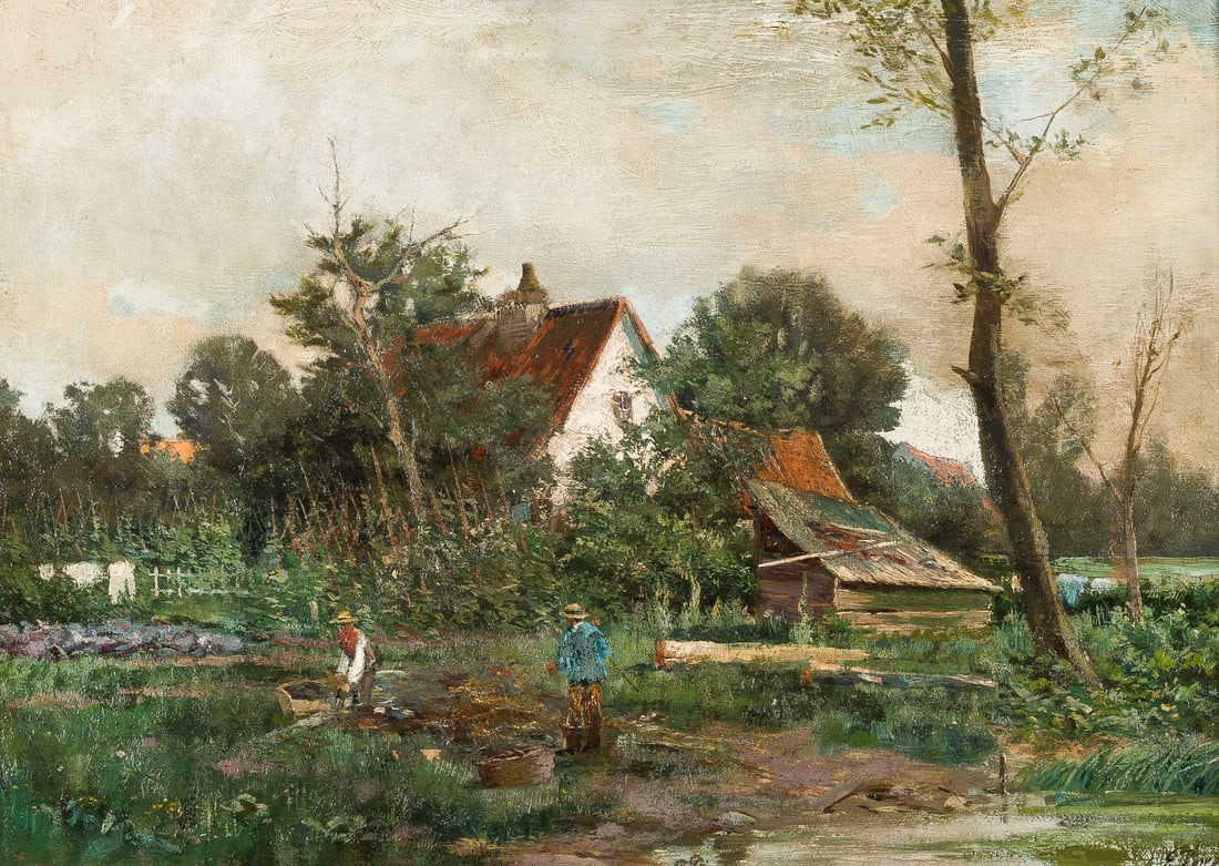 EUGEN KAMPF | FRUeHLINGSTAG IM KUeCHENGARTEN (1 of 2)