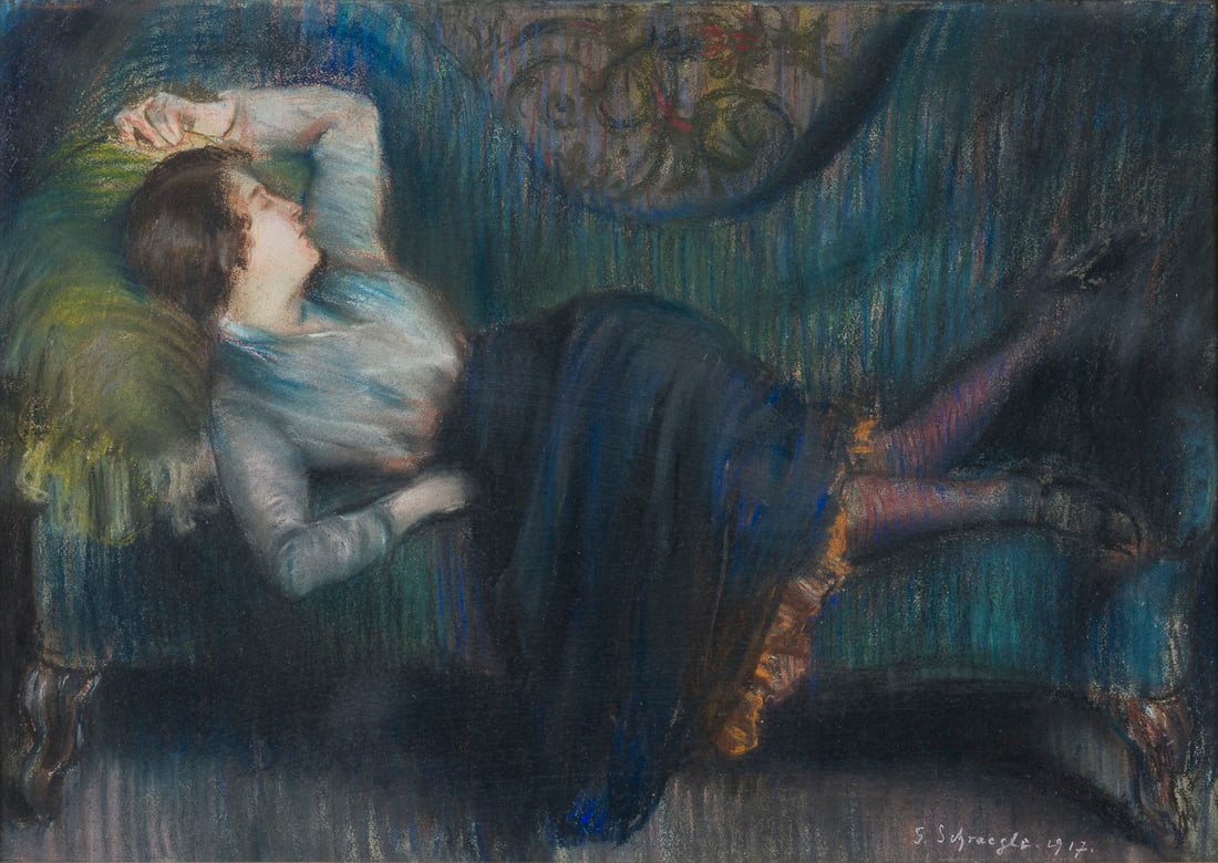 GUSTAV SCHRAEGLE | SCHLAFENDE, 1917 (1 of 2)
