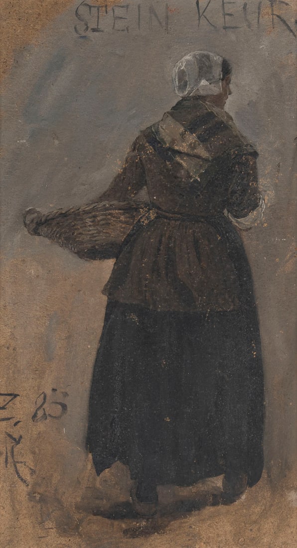 LEOPOLD KARL WALTER GRAF VON KALCKREUTH | FIGURENSTUDIE 'FRAeULEIN NANA' (1 of 2)