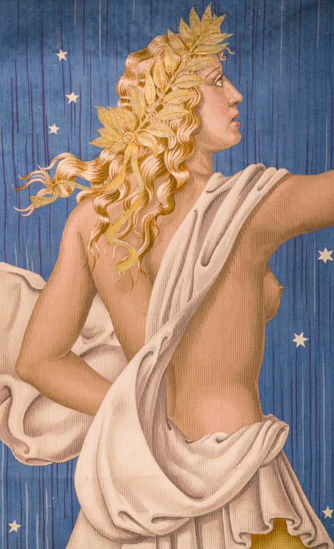 WERNER PEINER | GOBELIN MIT DER DARSTELLUNG EINER GRIECHISCHEN GOTTIN (1 of 2)