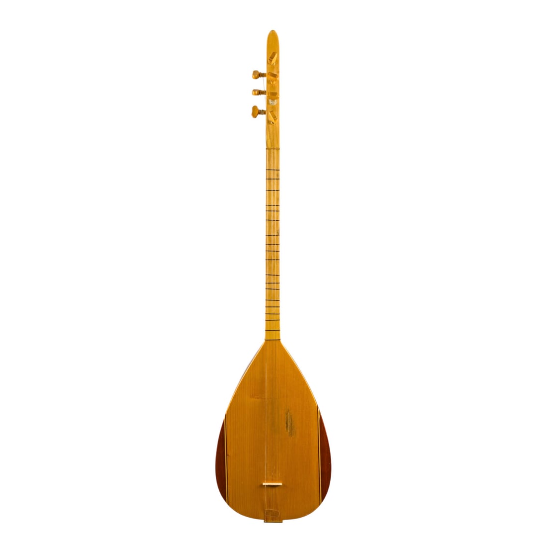 | SAZ (BAGLAMA): SAZ (BAGLAMA) Turkey, 20th century. Plucked string instrument. Length 103 cm. The baglama, also known as the saz, is one of the most important plucked instruments in Turkish folk music and is widely
