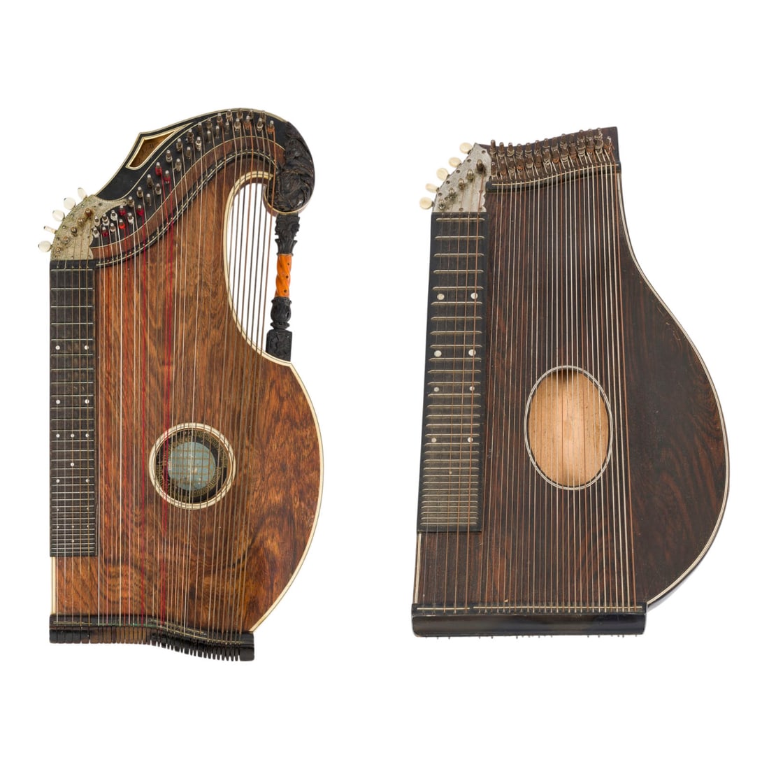 | ZWEI ZITHERN: MEISTER-HARFENZITHER 'ADOLF MEINEL' UND KONZERTZITHER IN SALZBURGER FORM (1 of 3)