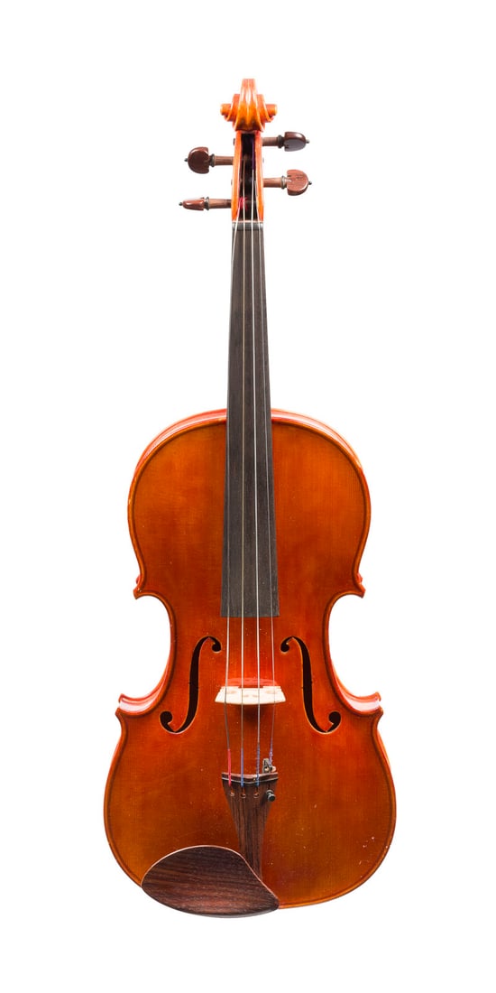 | VIOLA 'REINHOLD SCHNABL': VIOLA 'REINHOLD SCHNABL' Bubenreuth, 2000 Two-piece spruce top and maple back, light brown-reddish varnish. Full-size viola, length 67.5 cm, body length 41 cm. Viola label ''Reinhold Schnabl,