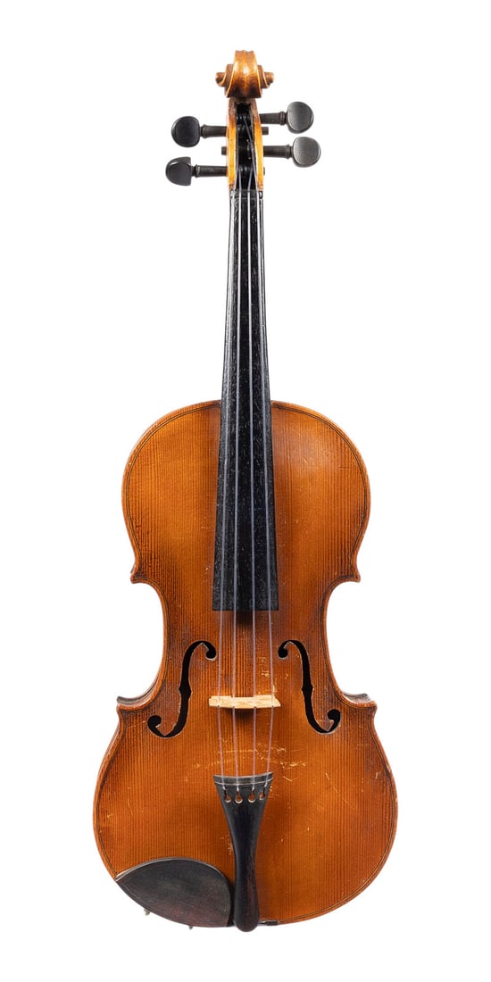 | VIOLINE NACH 'JAKOB STAINER': VIOLIN MODELED AFTER 'JAKOB STAINER' German, circa 1900 Two-piece spruce top and one-piece maple back, light brown varnish. 4/4 violin, length 59, body length 35.5 cm. Violin label: ''Jacobus Stainer
