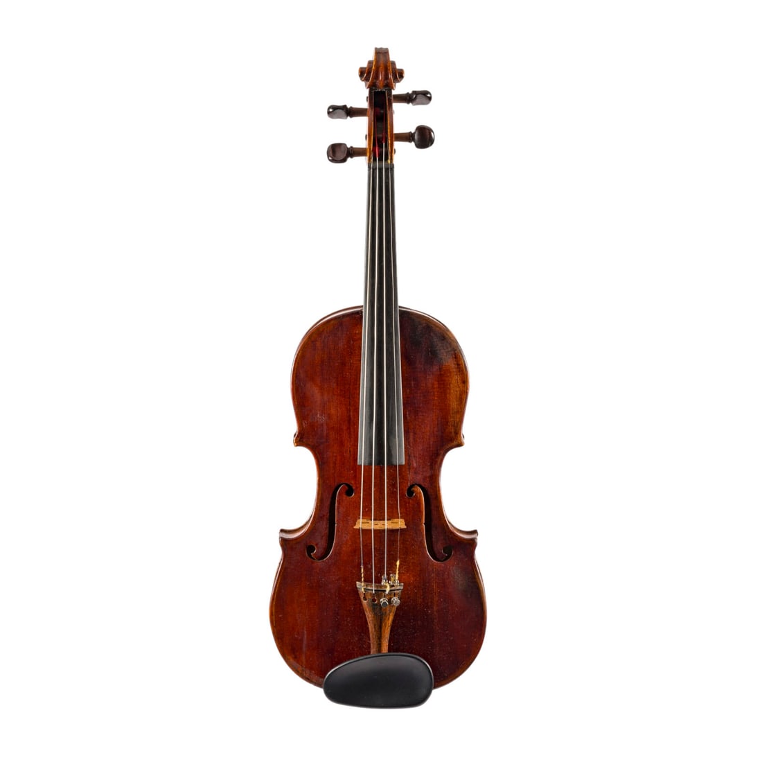 | VIOLINE: VIOLIN German, 19th century One-piece spruce top and maple back, dark brown-reddish varnish. 4/4 violin, length 60, body length 36 cm. No certificate of authenticity. In fair condition; restored at th