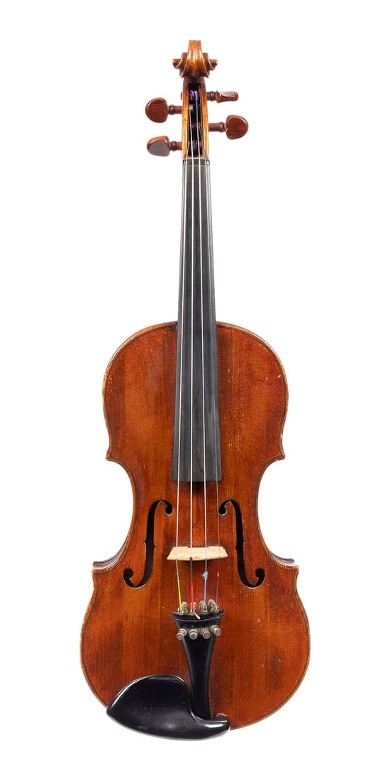 | FEINE VIOLINE: FINE VIOLIN German, early 20th century. One-piece spruce top and maple back, light brown varnish. 4/4 violin, length 58.9 cm, body width 35 cm. No certificate of authenticity. Partially bumped and rub