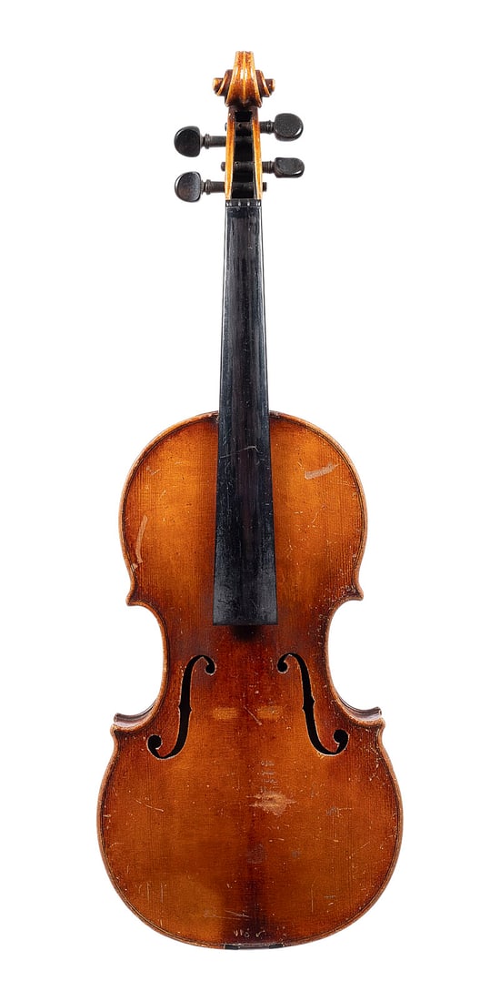 | VIOLINE FRANTISEK (FRANZ) BOCEK 'MODELL JAKOB STAINER': VIOLIN FRANTISEK (FRANZ) BOCEK 'MODEL JAKOB STAINER' Schoenbach in Bohemia (now Luby, Czech Republic), 1935 One-piece spruce top and maple back, light brown-orange varnish, with case. 4/4 violin; tota