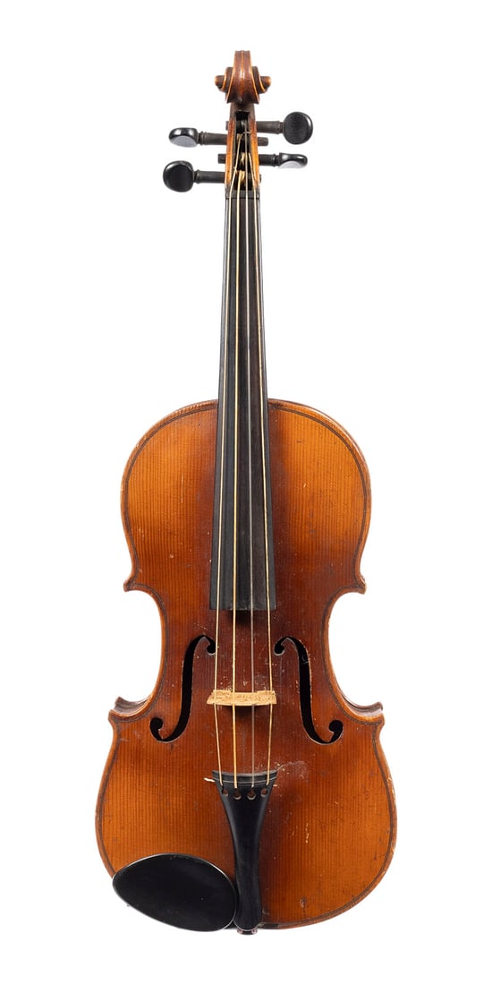 | VIOLINE '20001': VIOLIN '20001 German, early 20th century. Two-piece spruce top and maple back, light brown varnish. 4/4 violin, length 58.9 cm, body width 35.5 cm. No certificate of authenticity; brand number '200001