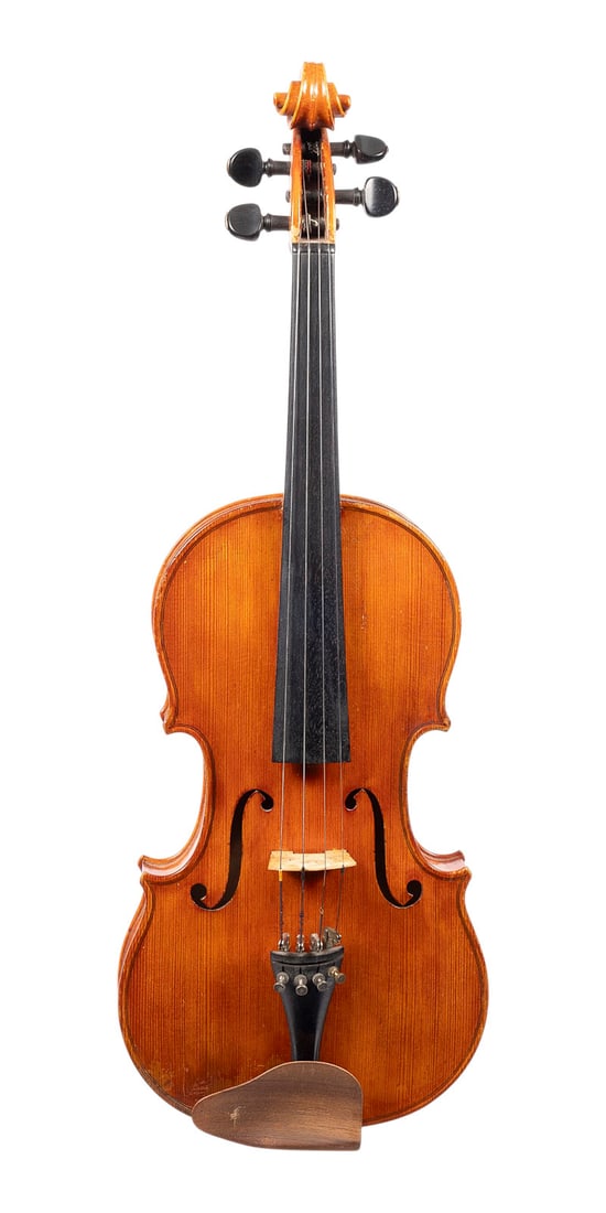 LUDWIG HOeFER | QUARTETT VIOLINE MODELL 'ANTONIUS STRADIVARIUS': LUDWIG HOeFER 1899 - after 1974 QUARTETT VIOLIN, 'ANTONIUS STRADIVARIUS' MODEL Cologne, 1933 One-piece spruce top and maple back, brown-orange varnish; includes case. 4/4 size violin; total length 60 