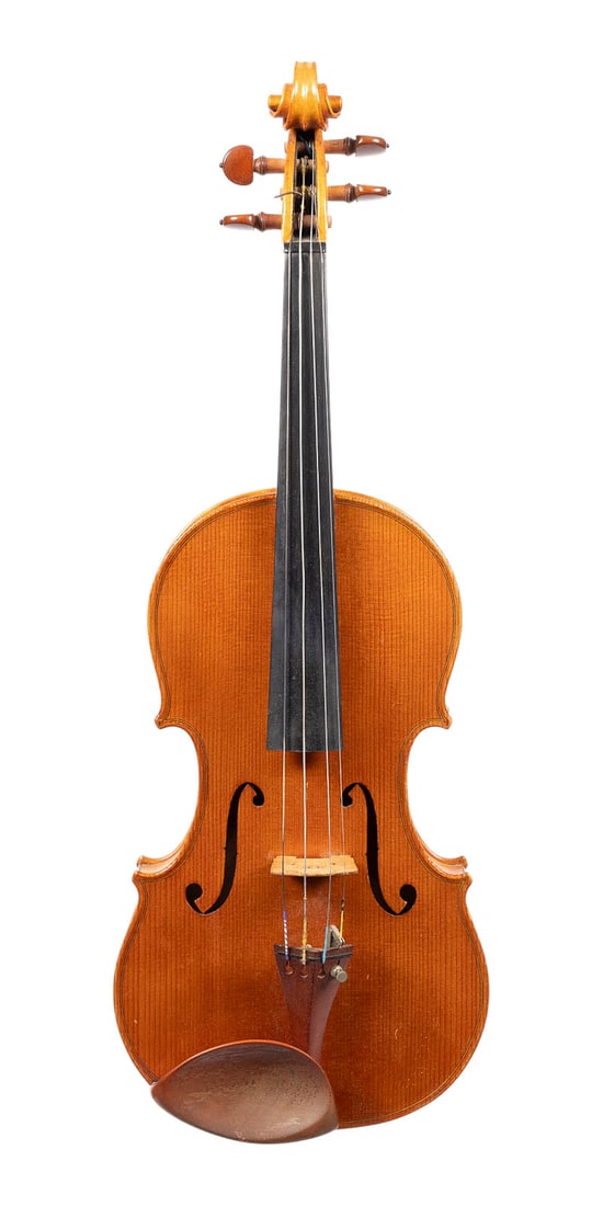 LUDWIG HOeFER | QUARTETT VIOLINE MODELL 'JOSEF GUARNERIUS DEL GESU': LUDWIG HOeFER 1899 - after 1974 VIOLIN, 'JOSEF GUARNERIUS DEL GESU' MODEL Cologne, 1934 One-piece spruce top and maple back; light brown-orange varnish; includes case. 4/4 size; total length 59.4 cm, 