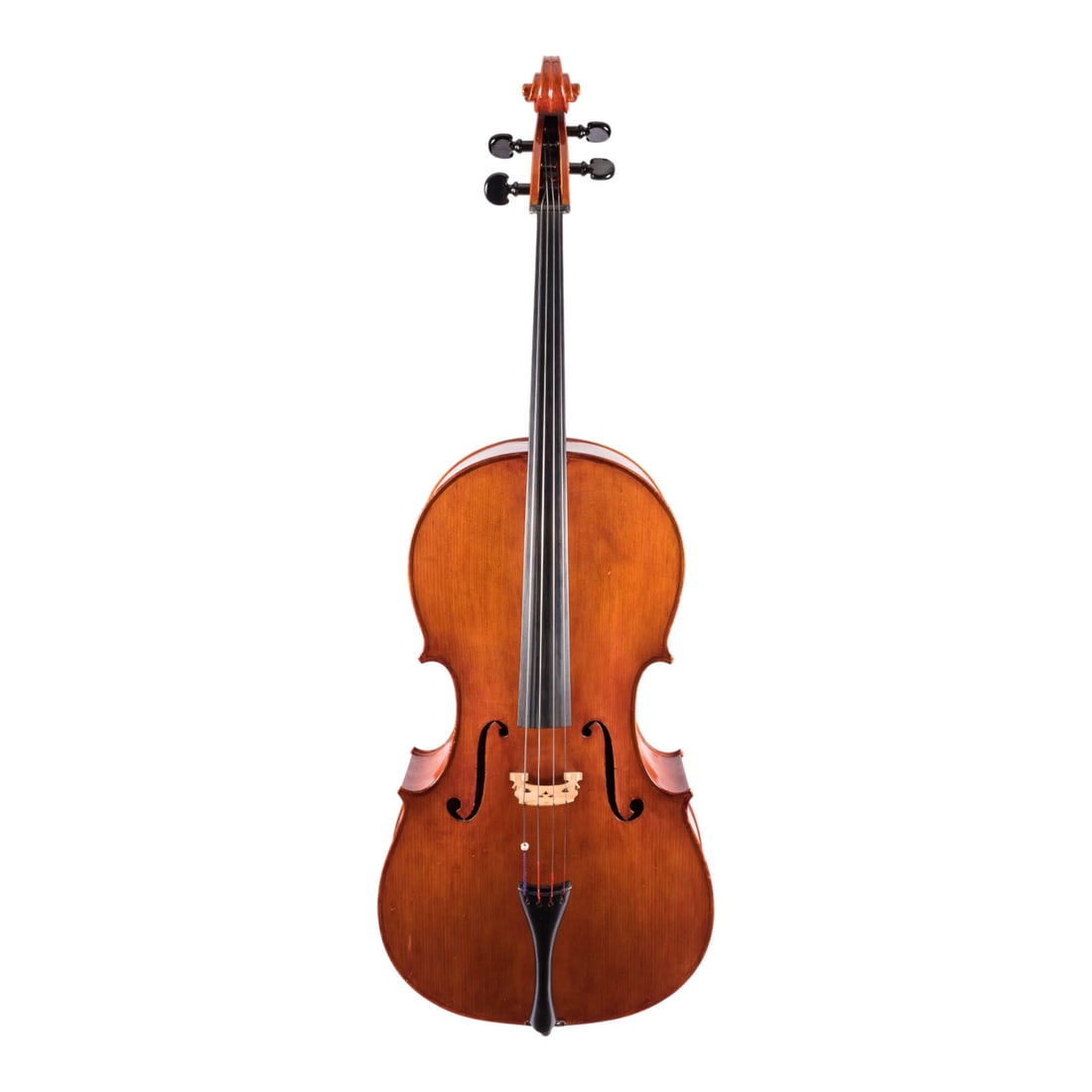 LUDWIG HOeFER | QUARTETT CELLO MODELL 'ANTONIUS STRADIVARIUS': LUDWIG HOeFER 1899 - after 1974 CELLO, 'ANTONIUS STRADIVARIUS' MODEL Cologne, 1932 Two-piece spruce top and maple back, brown-orange varnish; includes gig bag. 4/4 size cello; total length approx. 123