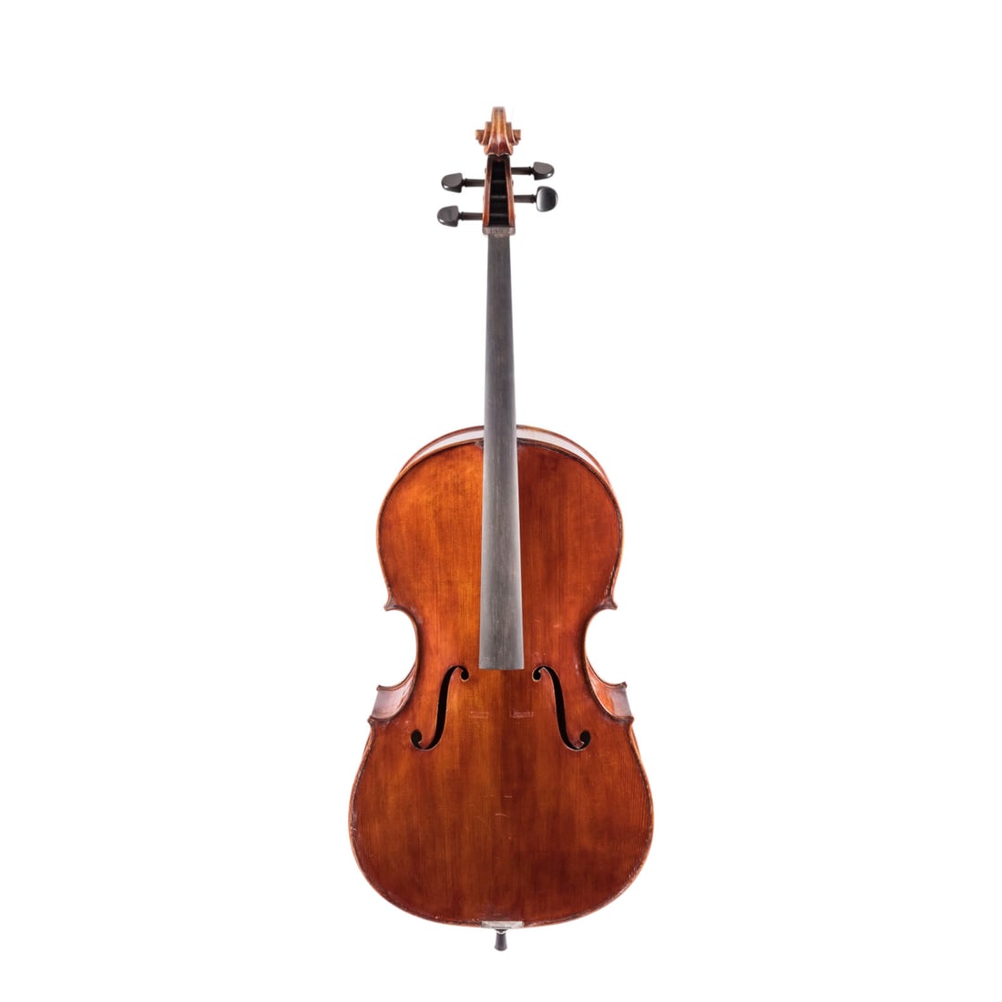 | FEINES CELLO BEZ. 'GIACOMO & LEANDRO BISIACH': FINE CELLO LABELED 'GIACOMO & LEANDRO BISIACH' Probably Milan, Italy, 1958. Two-piece spruce top with fine grain and maple back; dark reddish-brown varnish. 4/4 cello, total length approx. 122 cm, bod