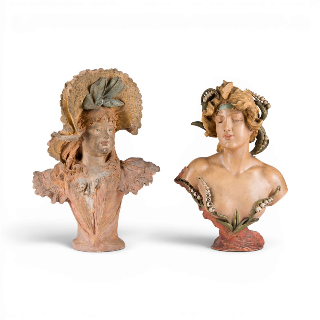 EDUARD STELLMACHER | ZWEI JUGENDSTIL DAMENBUeSTEN (1 of 4)