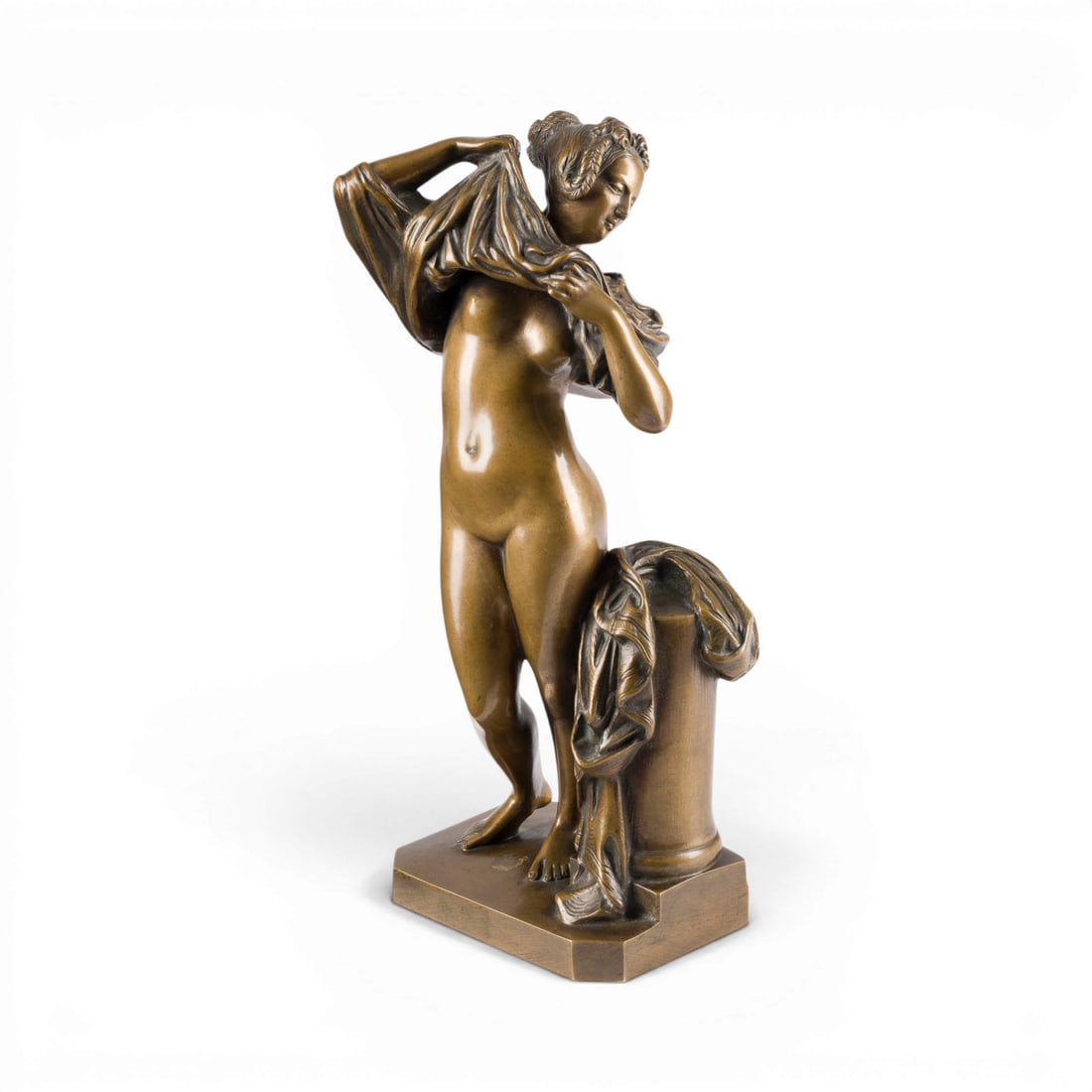 JAMES (JEAN JACQUES) PRADIER | 'FEMME ?TANT SA CHEMISE' (FEMME A LA CHEMISE) (1 of 2)