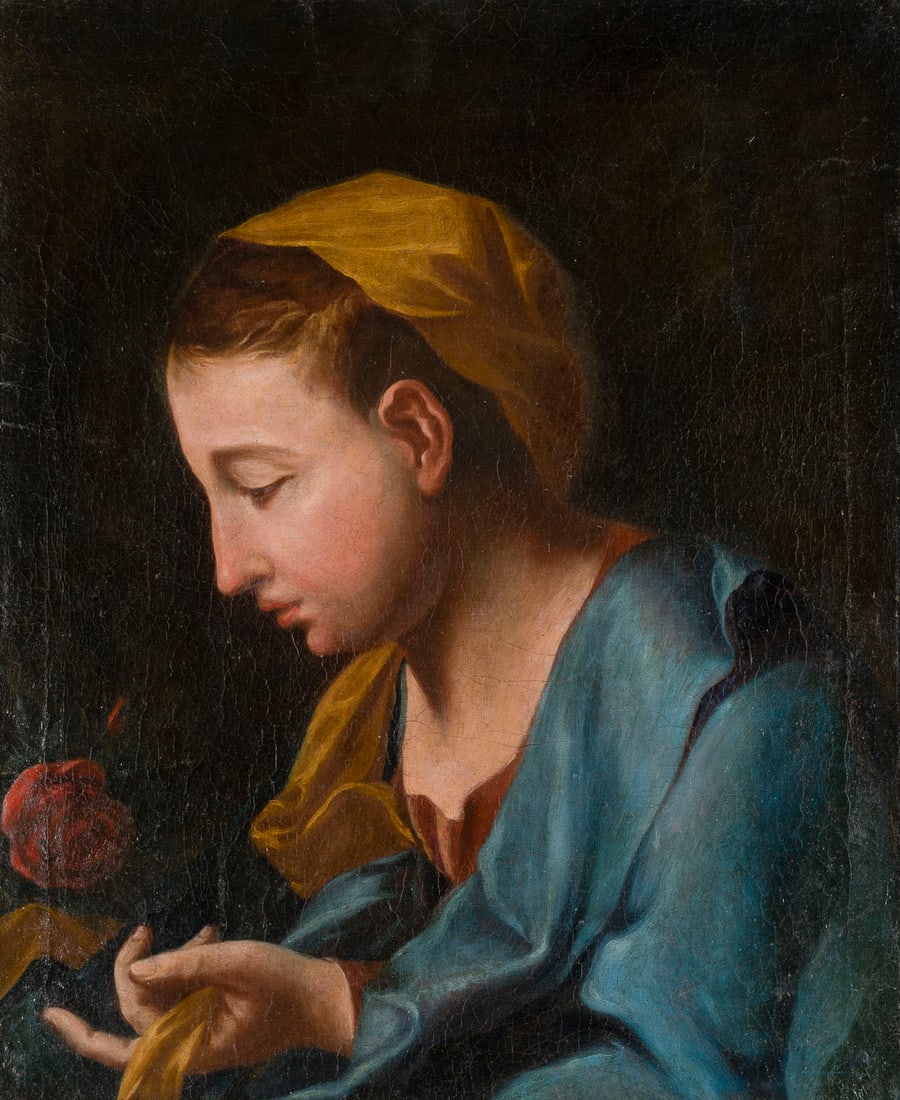 ITALIENISCHE SCHULE DES 18. JH. | MADONNA MIT ROSE (1 of 3)