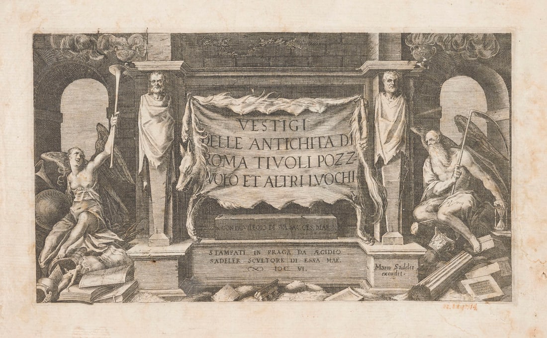 MARCUS SADELER | 'VESTIGI DELLE ANTICHITA DI ROMA (...)' (1 of 2)