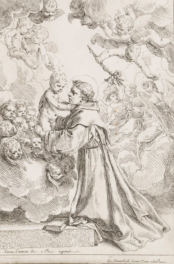 SIMONE CANTARINI | 'DER HEILIGE ANTONIUS VON PADUA BEI DER ANBETUNG DES CHRISTUSKINDES' (1 of 1)