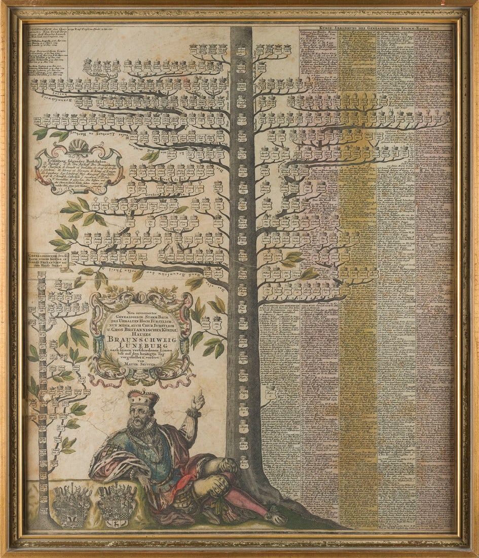 GEORG MATTHAeUS SEUTTER | '(...) GENEALOGOISCH. STAMMBAUM DES (...) HAUSES BRAUNSCHWEIG LUeNEBURG (1 of 1)
