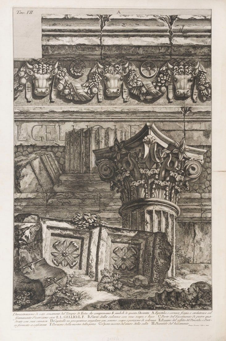 GIOVANNI BATTISTA BZW. FRANCESCO PIRANESI | 2 ARBEITEN: 'VEDUTA DEL PANTHEON D'AGRIPPA (...)' UND 'D (1 of 1)
