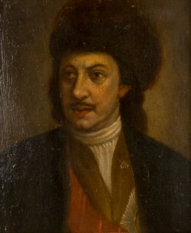 UNBEKANNTER MEISTER TÃ¤tig um 1700 in Russland PortrÃ¤t: UNKNOWN PAINTER active ca. 1700 in Russia Portrat des Zaren Peter des Grossen Portrait of the tsar Peter the Great ol auf Holzplatte. 18,5 cm x 15 cm. Rahmen. Min. rest., CraquelÃ©. Oil on wood, 18.