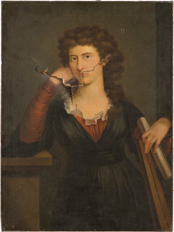 BILDNIS EINER DAME MIT SCHRIFTROLLE (1 of 1)