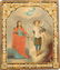 A RARE ICON SHOWING ST. BARBARA AND THE ARCHANGEL