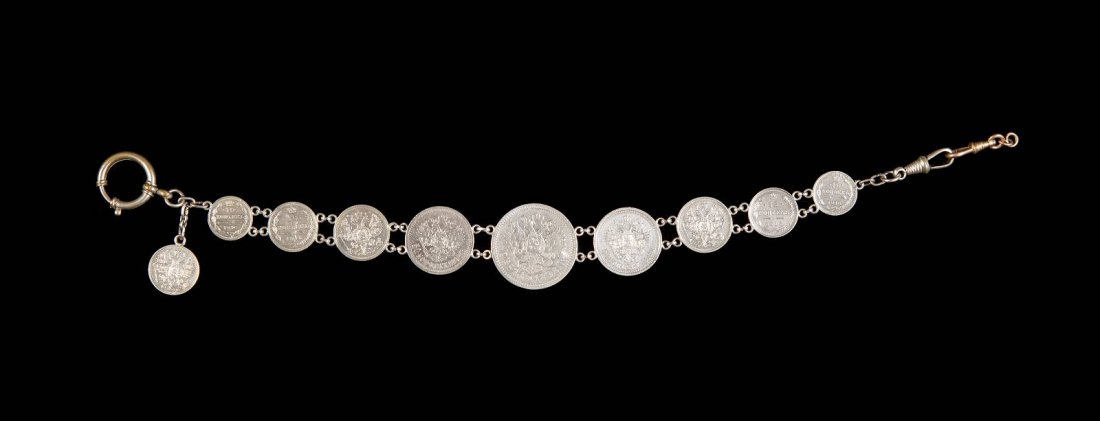 A CHAIN FORMED OF RUSSIAN COINS Russian, 1897-1916 (1 of 1)