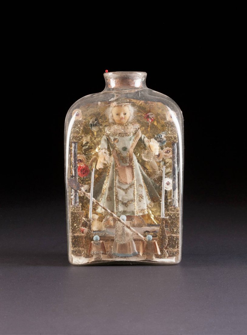 RELIGISES EINGERICHT - 'GEDULDFLASCHE' Sddeutsch, 19. (1 of 1)