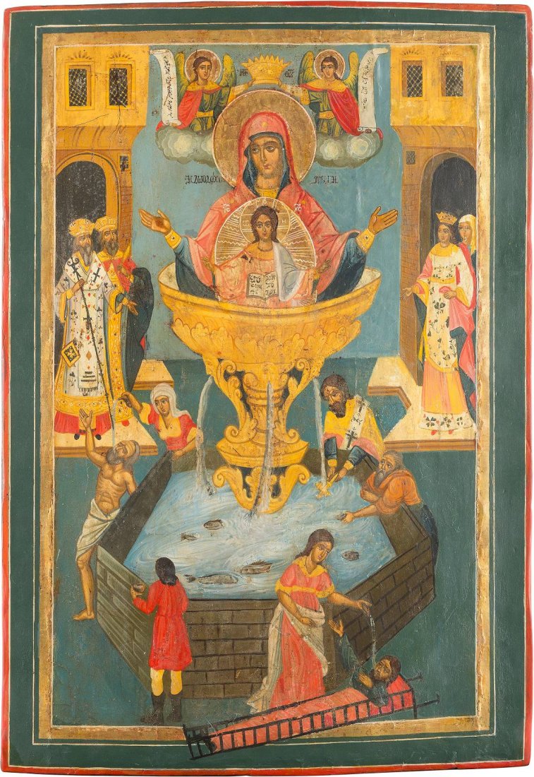 A LARGE ICON SHOWING THE MOTHER OF GOD 'OF THE (1 of 1)